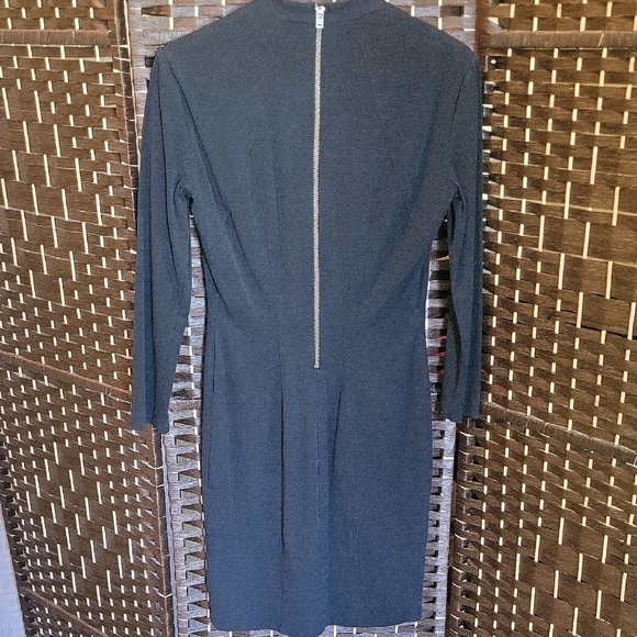 Helmut Lang Charcoal Long Sleeve Dress - Picture 3 of 4